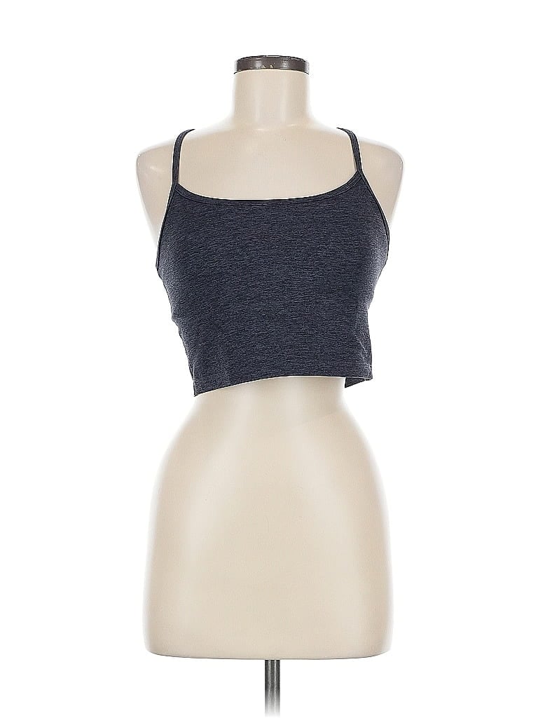 Pre-owned Offline By Aerie Tank Top Gray Halter Neckline Tops