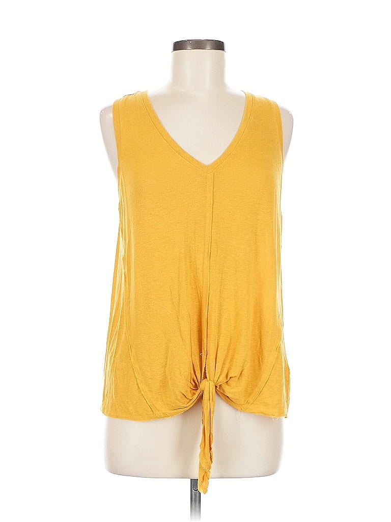 Pre-owned Universal Thread Sleeveless T-shirt In Yellow