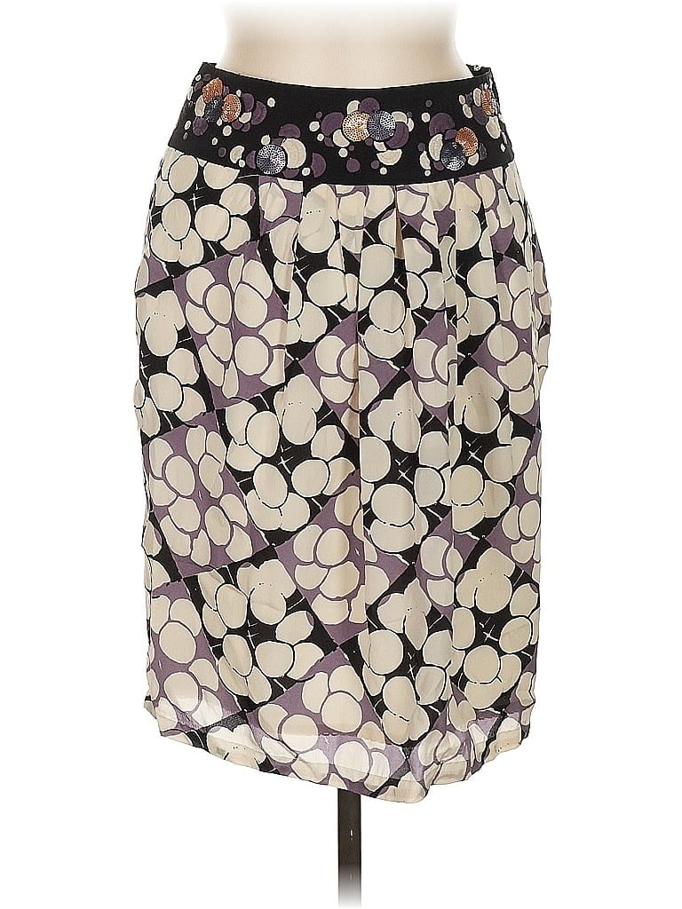 Pre-owned Floreat Silk Skirt In Purple