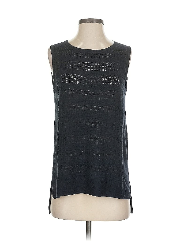 Pre-owned Ann Taylor Factory Sleeveless T-shirt In Black