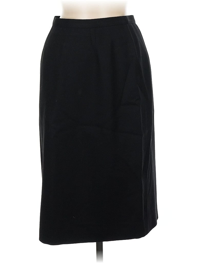 Pre-owned Unbranded Wool Skirt In Black