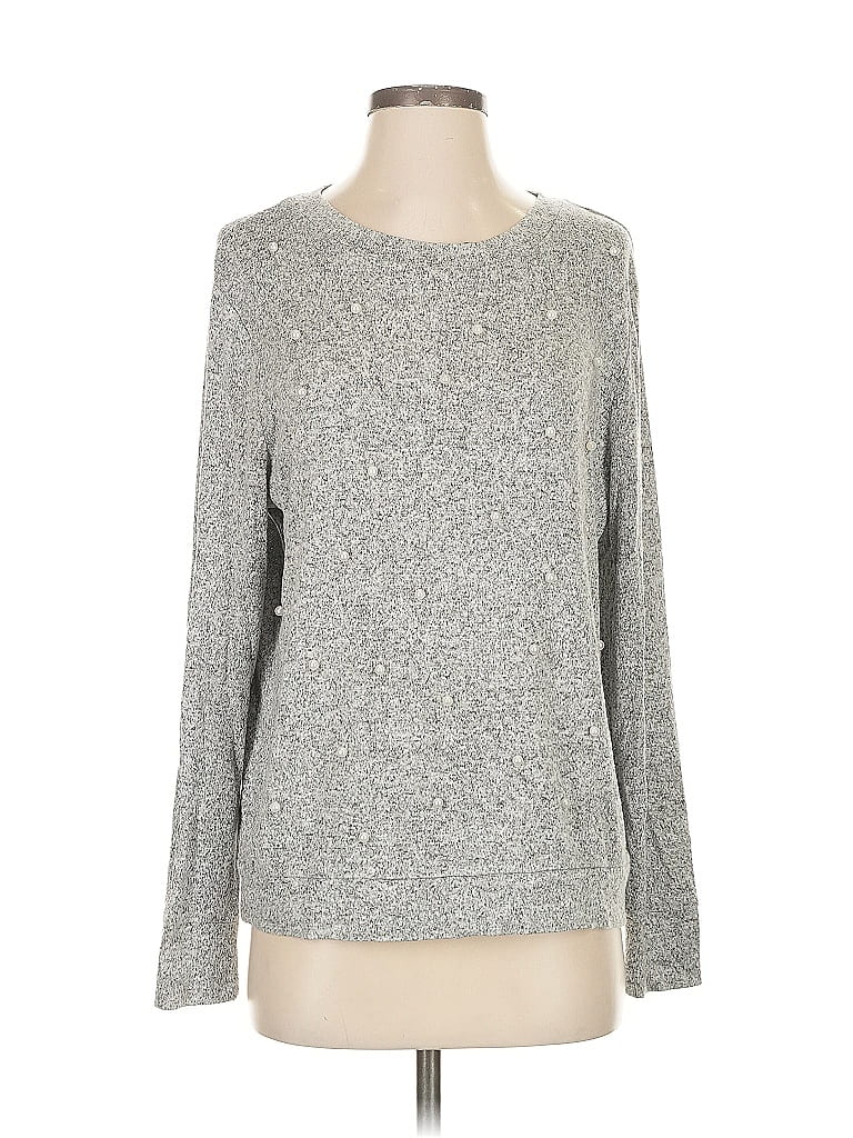 Pre-owned Juicy Couture Pullover Sweater In Gray