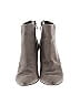 Saks Fifth Avenue Gray Tan Ankle Boots Size 7 1/2 - photo 2