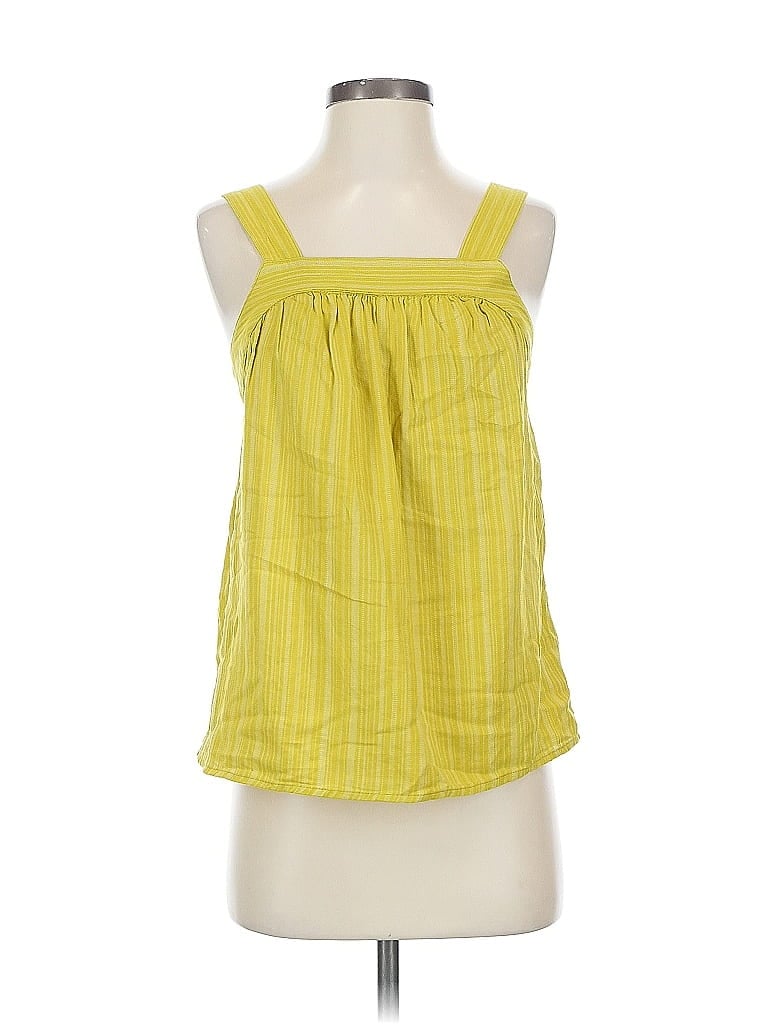 Pre-owned A.n.a. A New Approach Sleeveless Blouse In Yellow