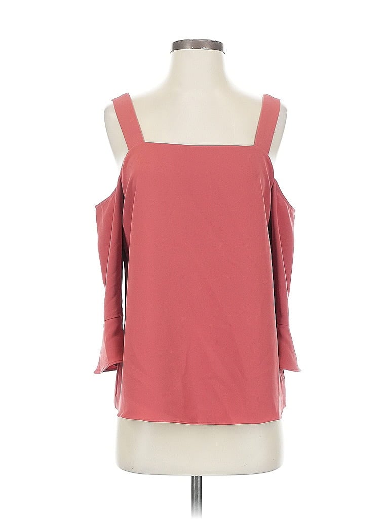 Pre-owned Cooper & Ella 3/4 Sleeve Blouse In Orange