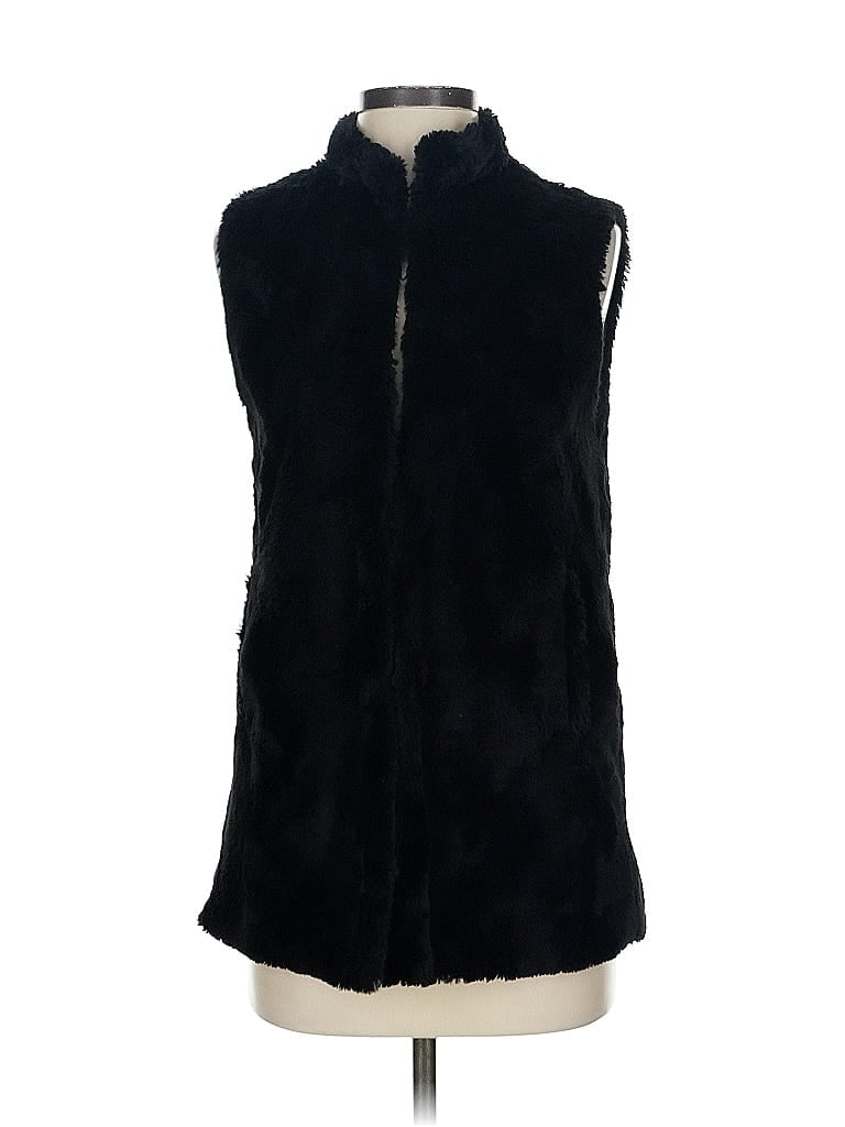 JACK BY BB DAKOTA Pre-owned Faux Fur Vest In Black