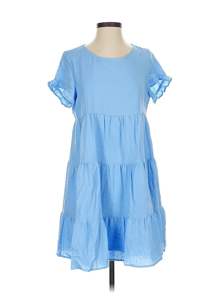 Pre-owned Sugar Lips Casual Dress In Blue
