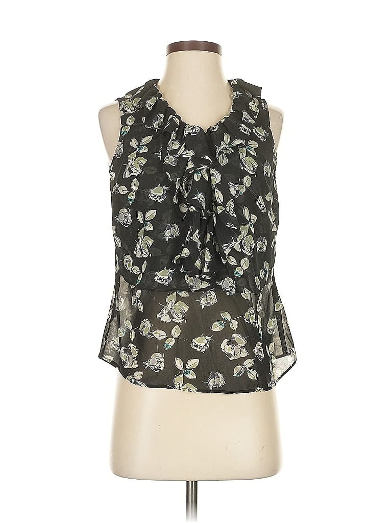 Pre-owned Ann Taylor Loft Outlet Sleeveless Blouse In Black