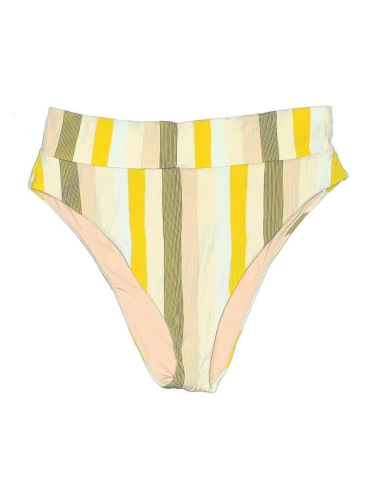 Pre-owned Aerie Swimsuit Bottoms In Yellow