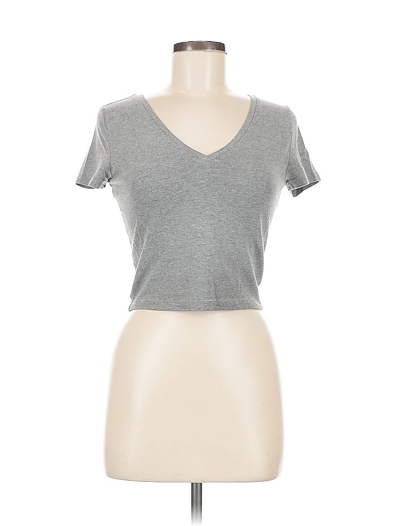 Pre-owned Wild Fable Short Sleeve T-shirt In Gray