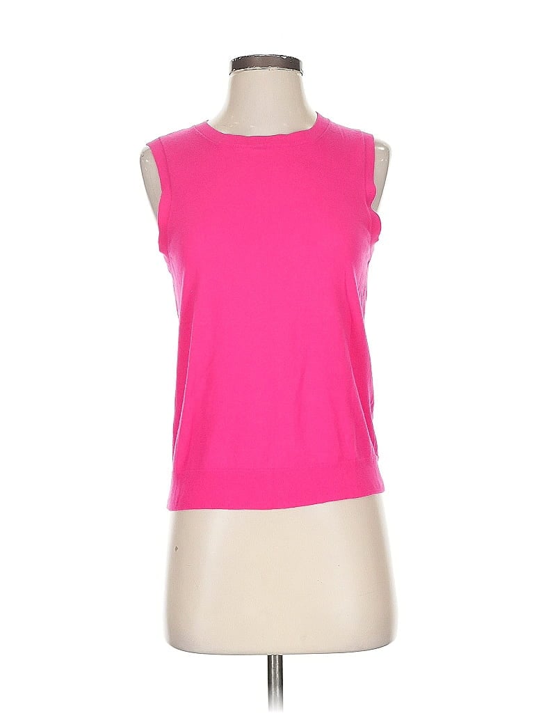 Pre-owned J.crew Factory Store Sleeveless Top Pink Boatneck Tops