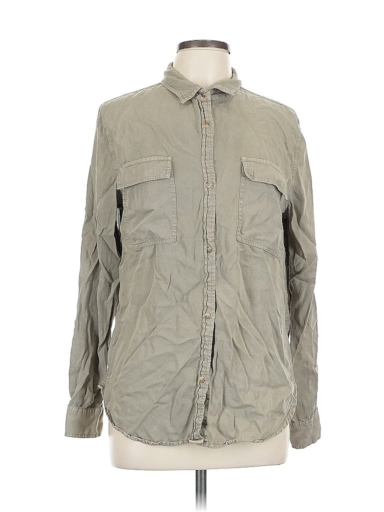 Click to view more detailed imagery on our partner's website Pre-owned Market & Spruce Long Sleeve Button Down Shirt In Gray