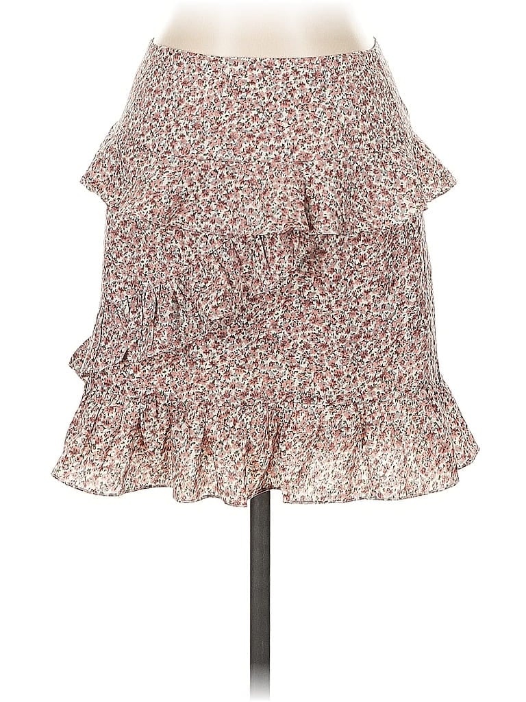 Pre-owned Pink Lily Casual Skirt In White