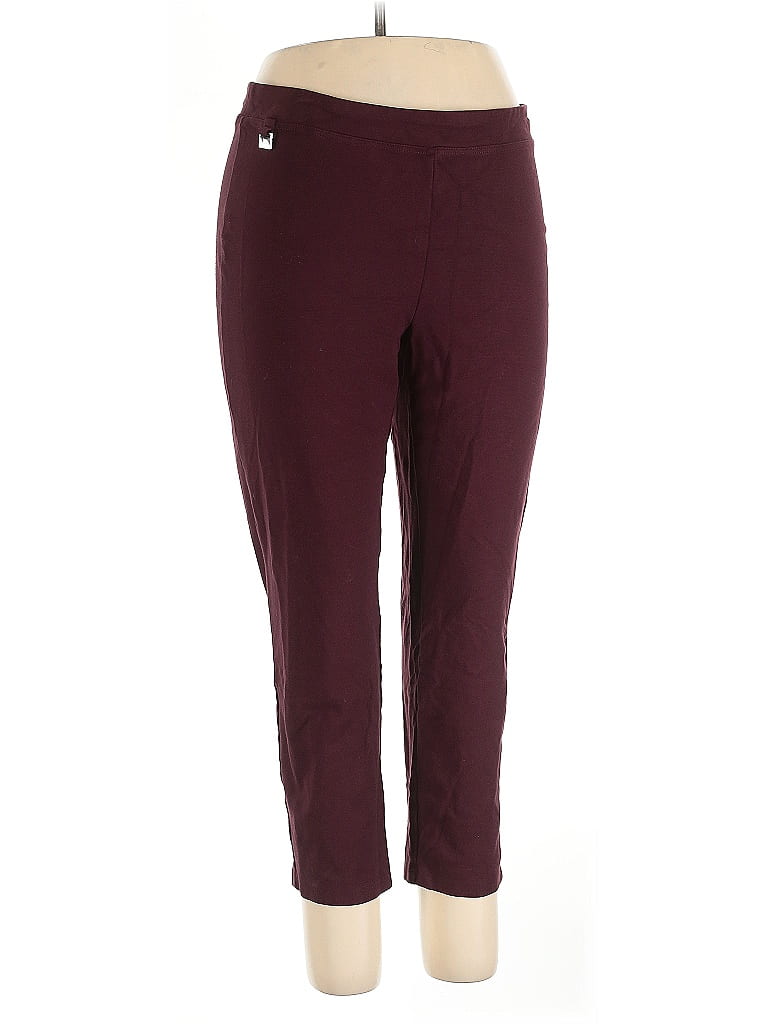 ZAC & RACHEL Pre-owned Active Pants In Burgundy