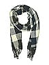 Plush Plaid Gray Blue Scarf One size - photo 1