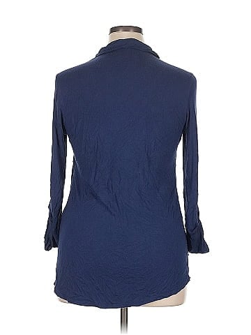 Converse One Star 3/4 Sleeve Button-Down Shirt (view 2)