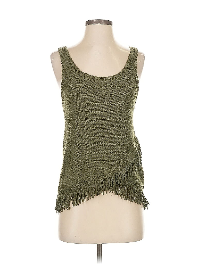 Pre-owned Akemi + Kin Tank Top Green Strapless Neckline Tops