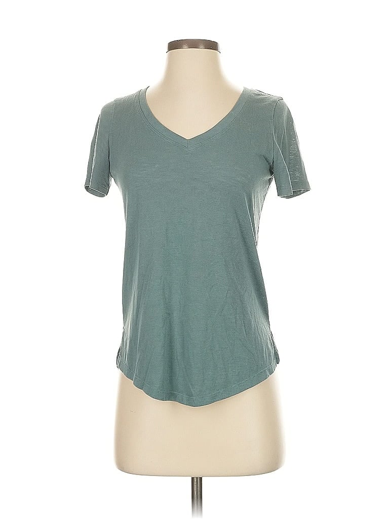 Pre-owned Athleta Short Sleeve T-shirt In Blue