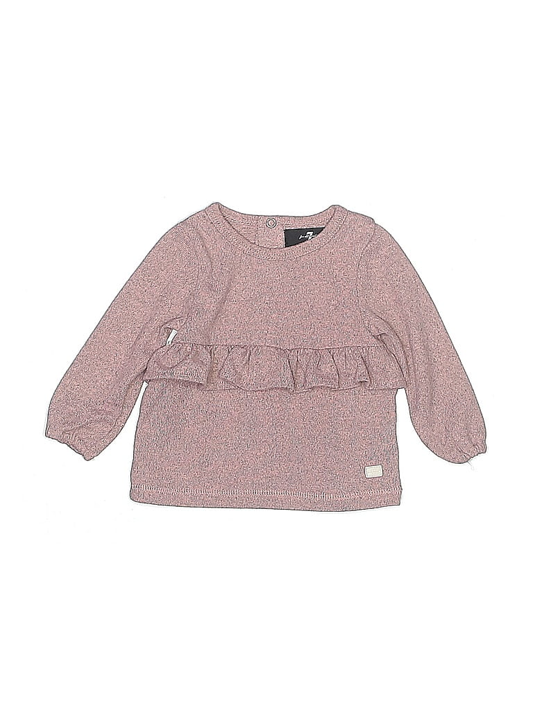 Pre-owned 7 For All Mankind Babies' Sweatshirt In Pink
