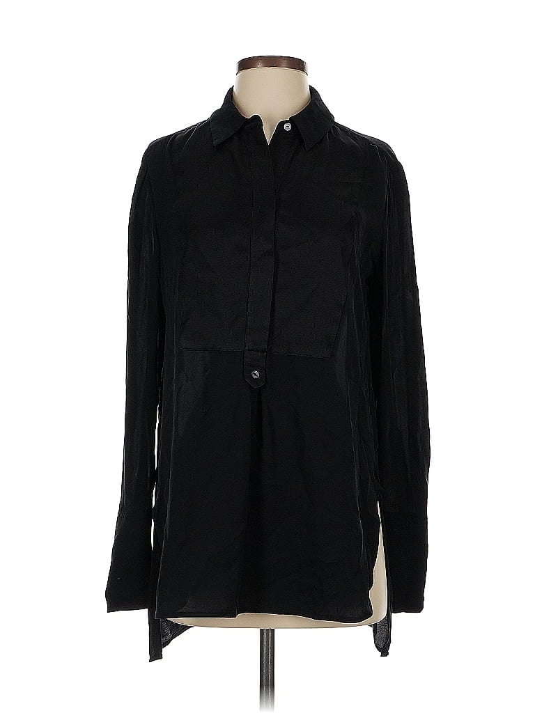 Pre-owned Vince Long Sleeve Button Down Shirt In Black