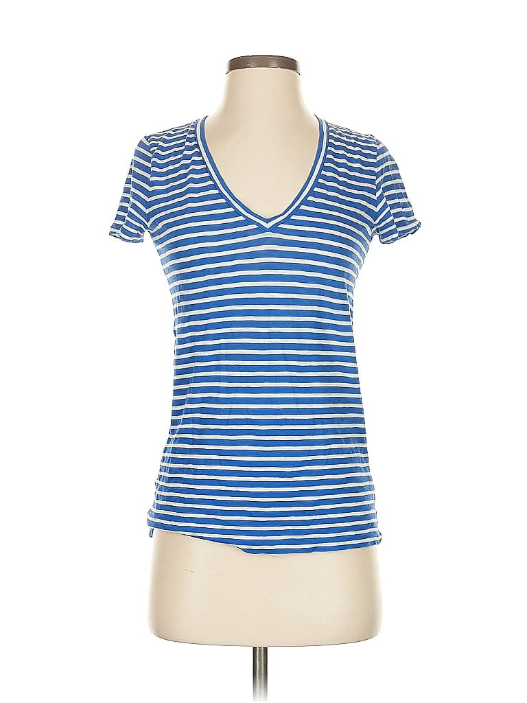 Pre-owned J.crew Factory Store Short Sleeve T-shirt In Blue