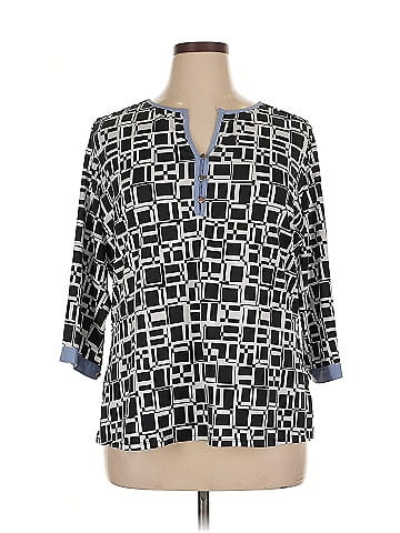 NY Collection 3/4 Sleeve Blouse (view 1)