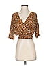 MTS Orange 3/4 Sleeve Blouse Size S - photo 1