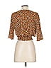 MTS Orange 3/4 Sleeve Blouse Size S - photo 2
