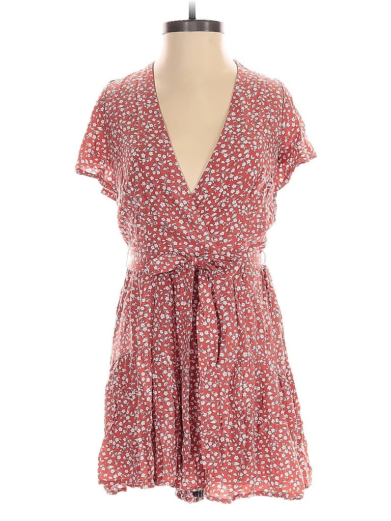 Pre-owned Blue Rain Romper In Red