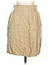 Stefanel Solid Tan Casual Skirt Size EU (IT) 46 / US 10 - photo 1