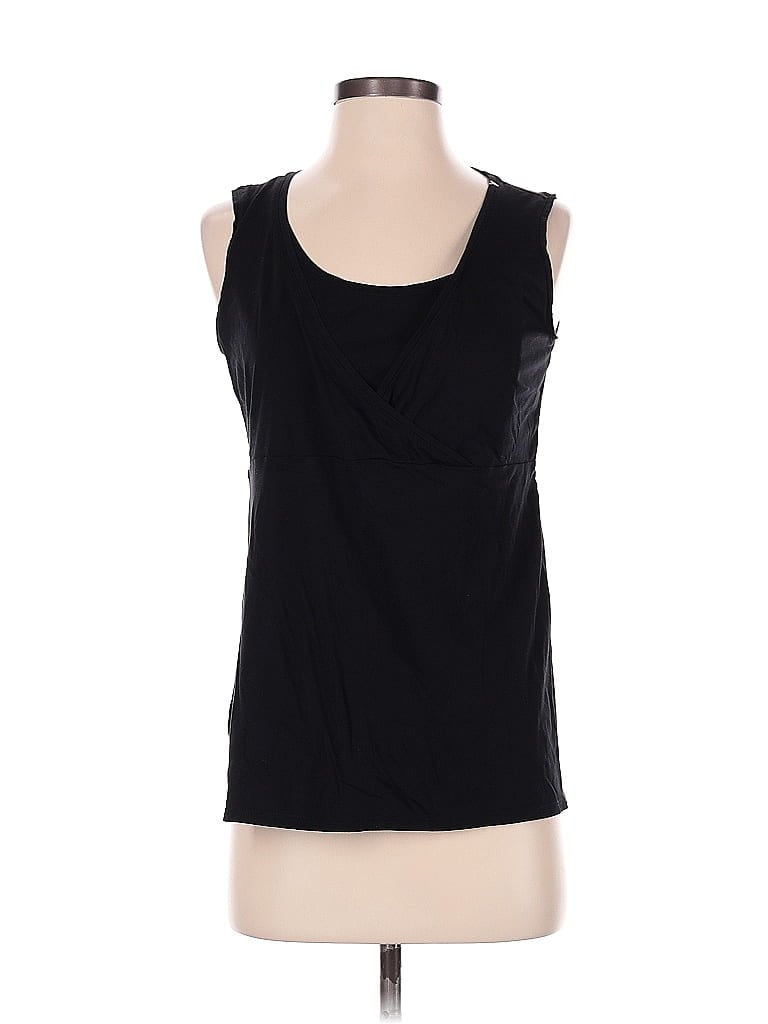 Pre-owned Ann Taylor Loft Sleeveless T-shirt In Black