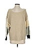 Alice + Olivia Color Block Tan Pullover Sweater Size XS - photo 1