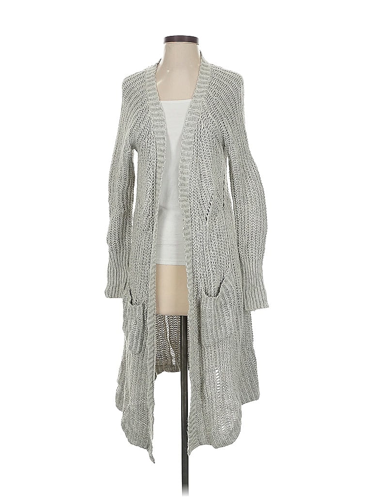 Pre-owned Moth Cardigan Sweater In Gray