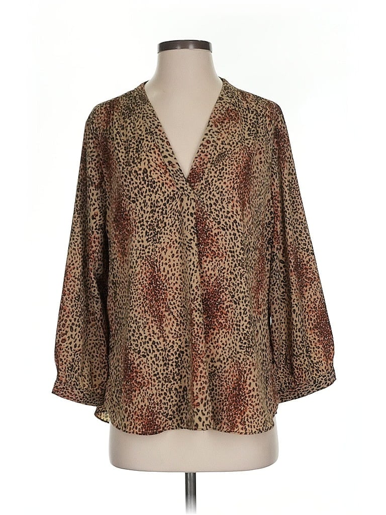 VINCE CAMUTO Pre-owned 3/4 Sleeve Blouse In Brown