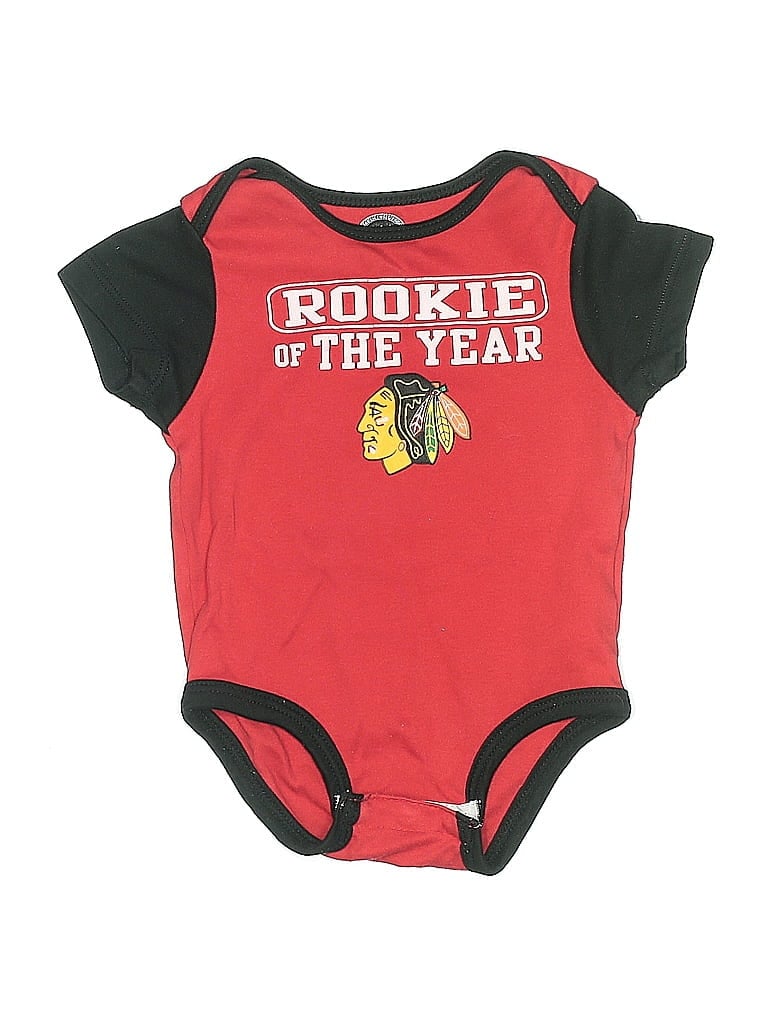 NHL Pre-owned Babies' Short Sleeve Onesie In Red
