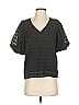 Ann Taylor LOFT Gray Short Sleeve Blouse Size XS - photo 1