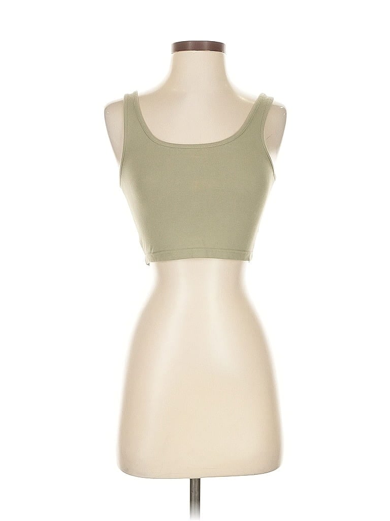 UNBRANDED Pre-owned Tank Top Green Strapless Neckline Tops