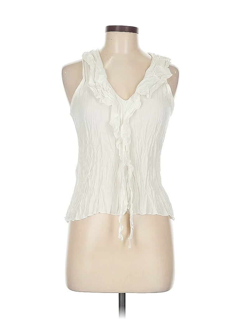 FINAL TOUCH Pre-owned Sleeveless Blouse In White