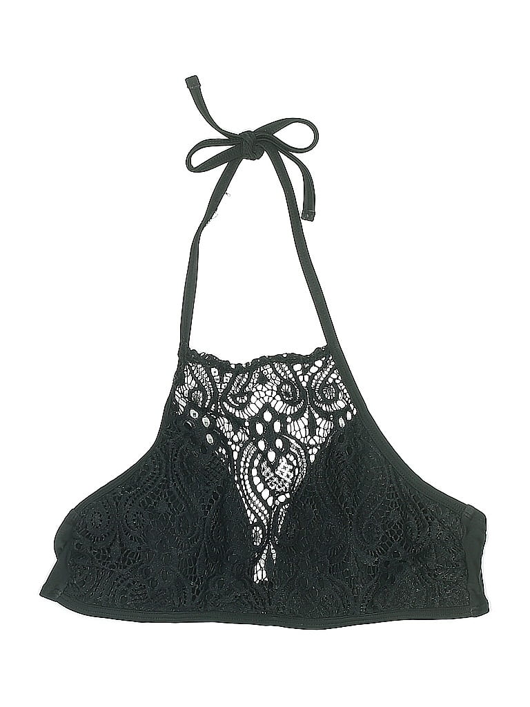 Pre-owned Xhilaration Swimsuit Top Black Swimwear