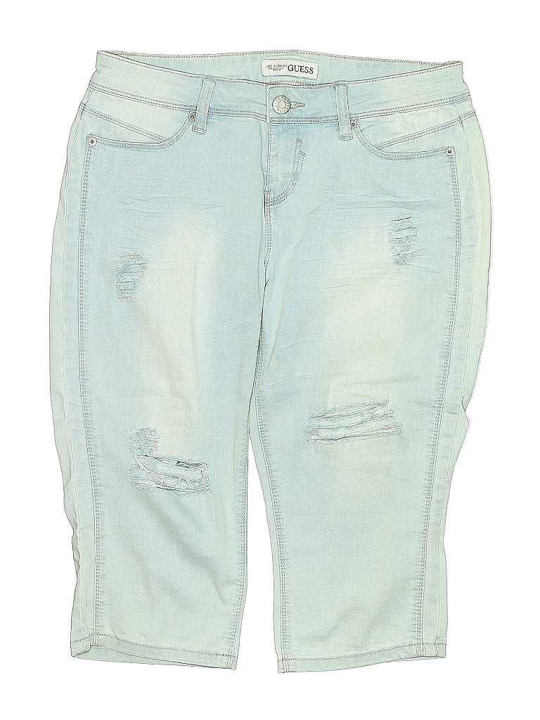 Pre-owned Guess Denim Shorts In Blue