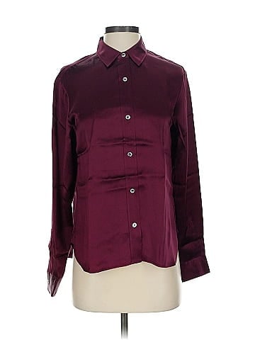 ATM Long Sleeve Silk Top (view 1)