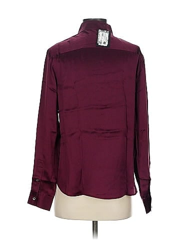 ATM Long Sleeve Silk Top (view 2)
