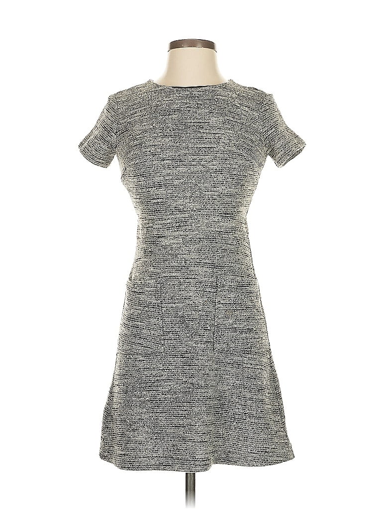 Pre-owned Ann Taylor Loft Casual Dress In Gray