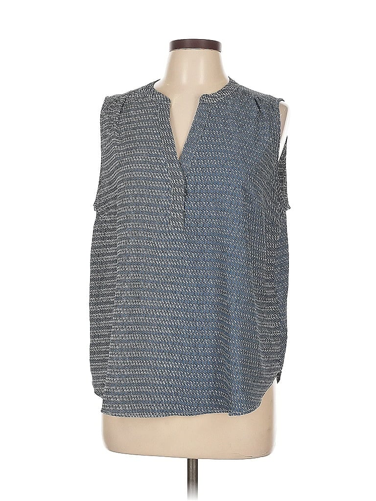 Pre-owned H&m Sleeveless Blouse In Gray