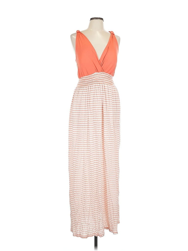 Pre-owned Unbranded Casual Dress In Orange