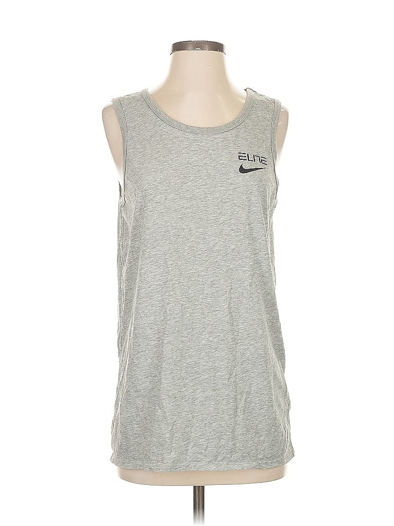 Pre-owned Nike Sleeveless T-shirt In Gray