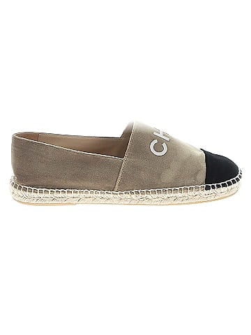 Chanel Velvet Espadrille Flats (view 1)