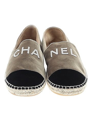 Chanel Velvet Espadrille Flats (view 2)