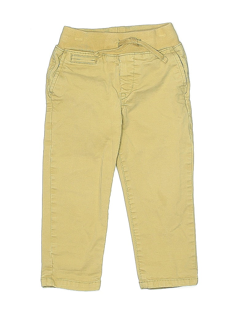 Pre-owned Baby Gap Kids' Khaki Pant In Yellow