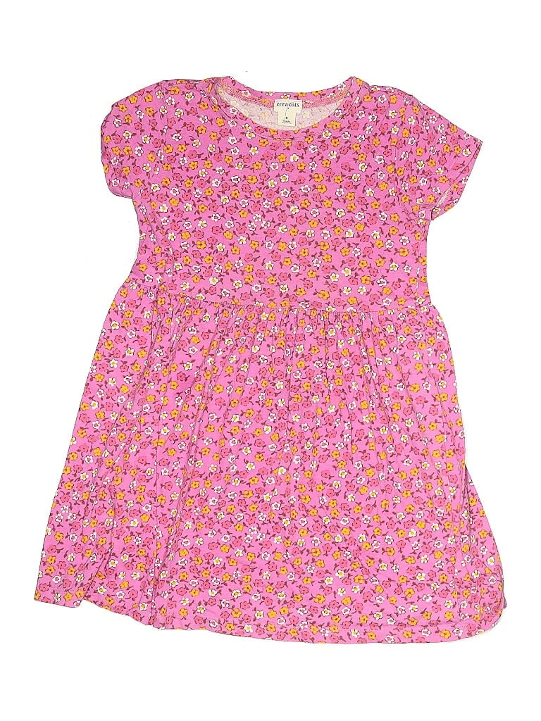Pre-owned Crewcuts Outlet Kids' Dress In Pink